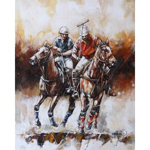 Momin Khan, 24 x 30 Inch, Acrylic on Canvas, Figurative Painting, AC-MK-047